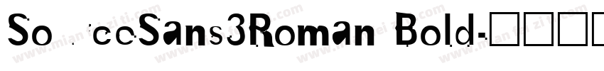 SourceSans3Roman Bold字体转换
